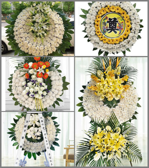 广东梅州市蕉岭县文福镇逢甲村花圈速递