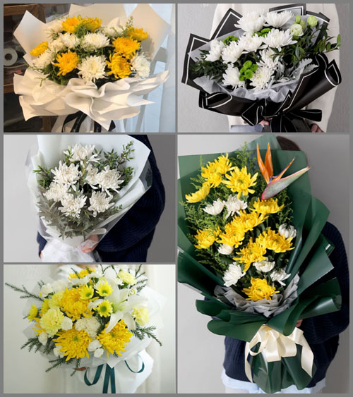 广东梅州市蕉岭县文福镇逢甲村白事花束代送